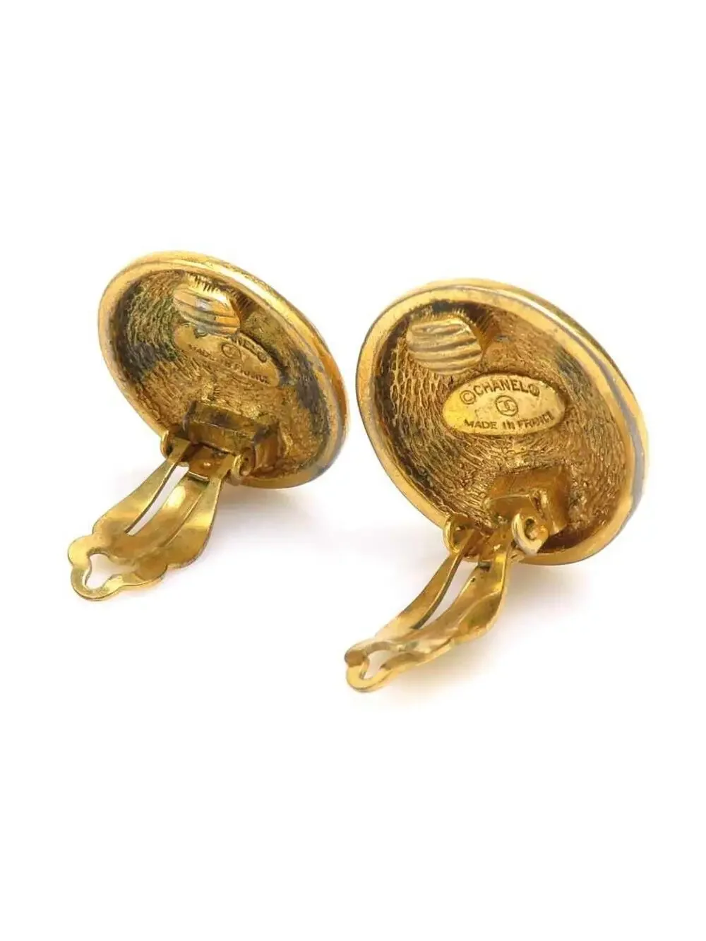 Auth Chanel Cc Logo Clip On Earrings #303082C32B
